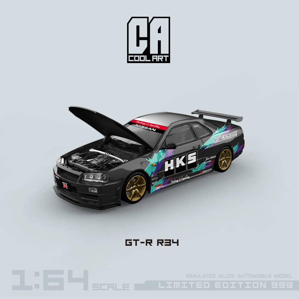 Cool Art 1/64 Skyline GT-R R34 NISMO Z-Tune HKS