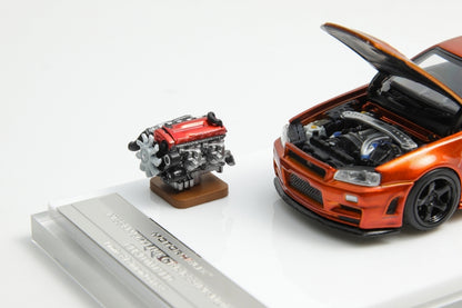 [ETA:  Nov 2025 ] Motorhelix 1/64 Nissan Skyline GT-R, R34 Nismo Z-Tune Sunset Orange