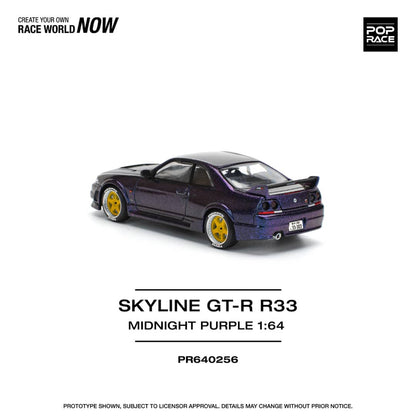 [ETA:  Sep 2025 ] Pop Race 1/64 Skyline R33 GT-R Nismo 400R Midnight Purple