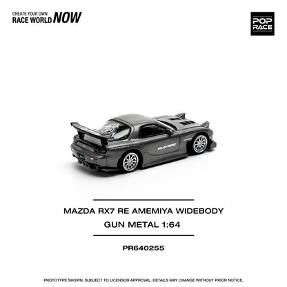 [ETA:  Sep 2025 ] Pop Race 1/64 RX-7 Mk3 FD3S RE Amemiya Modified Gun Metal