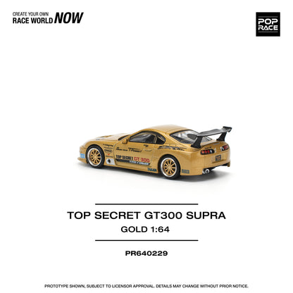 [ETA:  Sep 2025 ] Pop Race 1/64 Supra A80 Top Secret Modified GT300 Gold