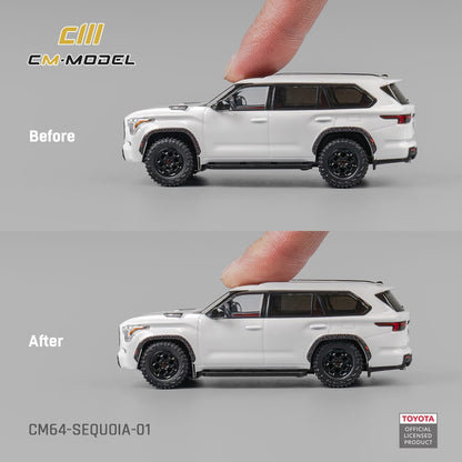 [ETA:  Oct 2025 ] CM Model 1/64 Toyota Sequoia XK80 TRD Pro Pearl White