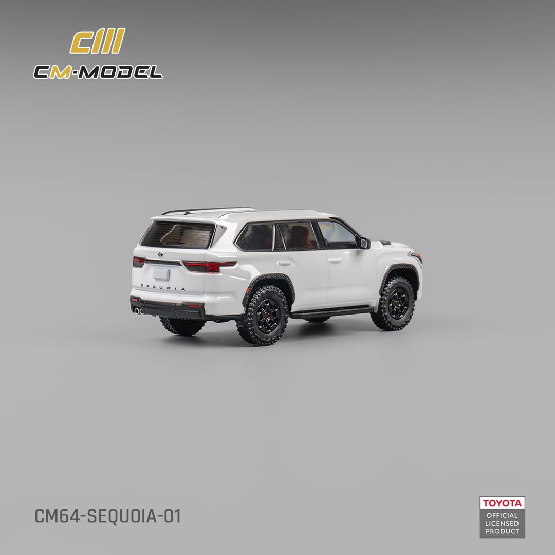 [ETA:  Oct 2025 ] CM Model 1/64 Toyota Sequoia XK80 TRD Pro Pearl White