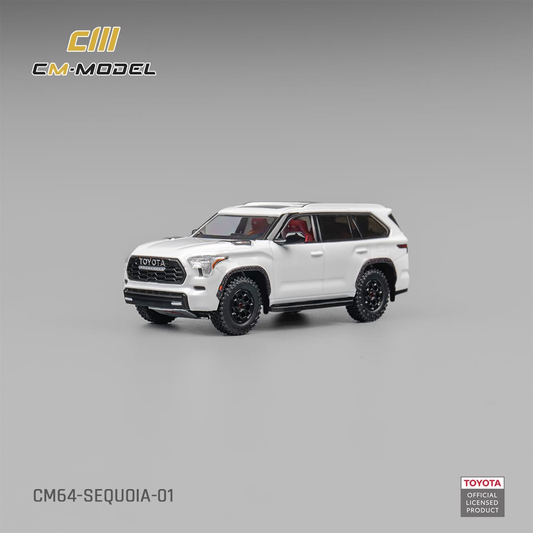 [ETA:  Oct 2025 ] CM Model 1/64 Toyota Sequoia XK80 TRD Pro Pearl White