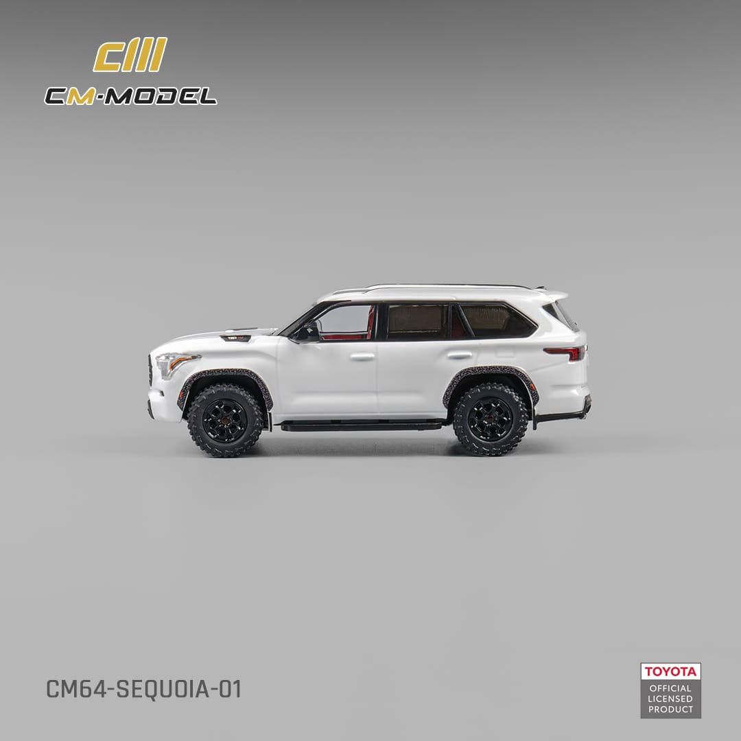 [ETA:  Oct 2025 ] CM Model 1/64 Toyota Sequoia XK80 TRD Pro Pearl White