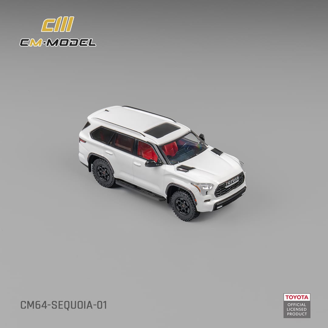 [ETA:  Oct 2025 ] CM Model 1/64 Toyota Sequoia XK80 TRD Pro Pearl White