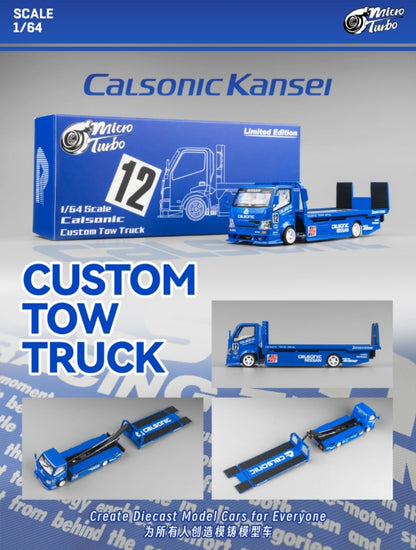 [ETA:  Aug 2025 ] MicroTurbo 1/64 300 Series II Custom Tow Truck - Calsonic Kansel Livery