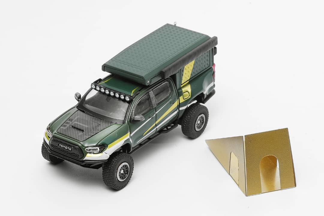 GCD 1/64 Toyota Tacoma N300 WildBody Camper Version – Black Ice