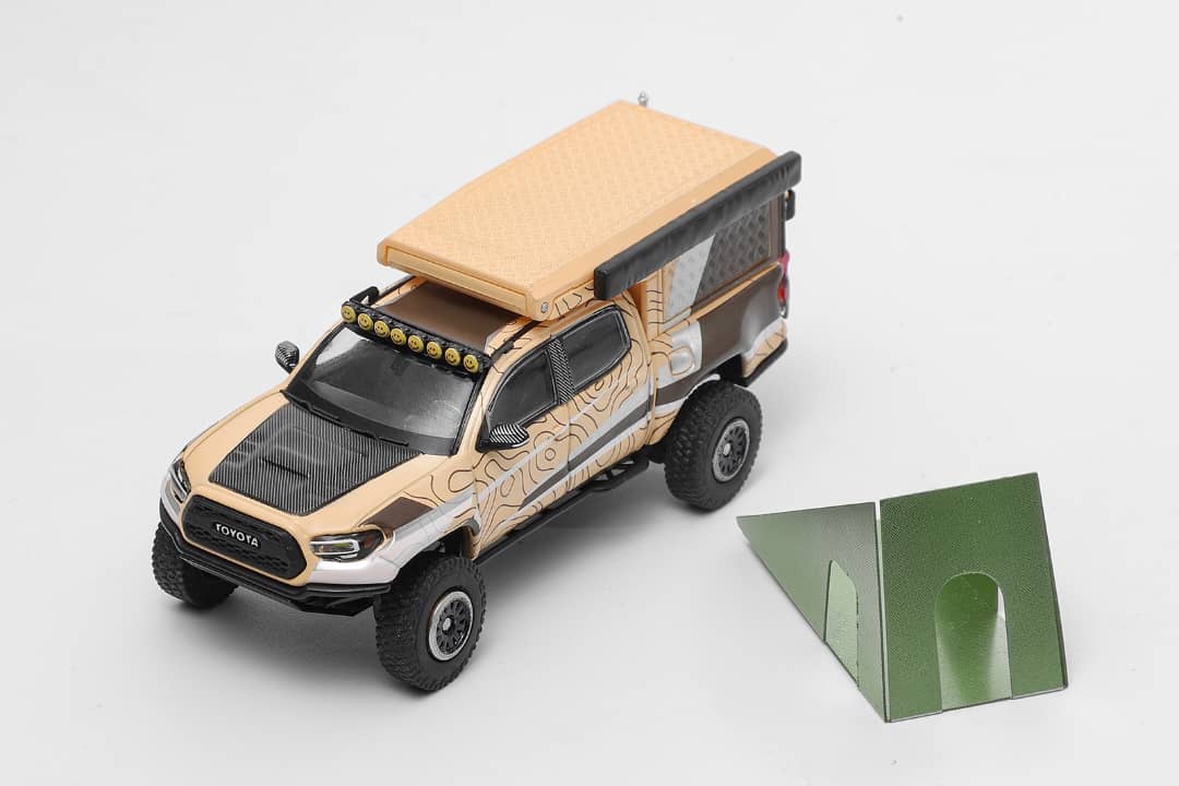 GCD 1/64 Toyota Tacoma N300 WildBody Camper Version – Black Ice
