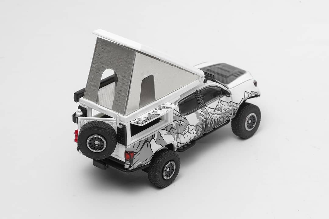 GCD 1/64 Toyota Tacoma N300 WildBody Camper Version – Black Ice