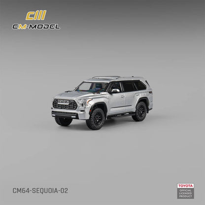 [ETA:  Nov 2025 ] CM Model 1/64 Toyota  Sequoia XK80 TRD Pro - Silver Grey