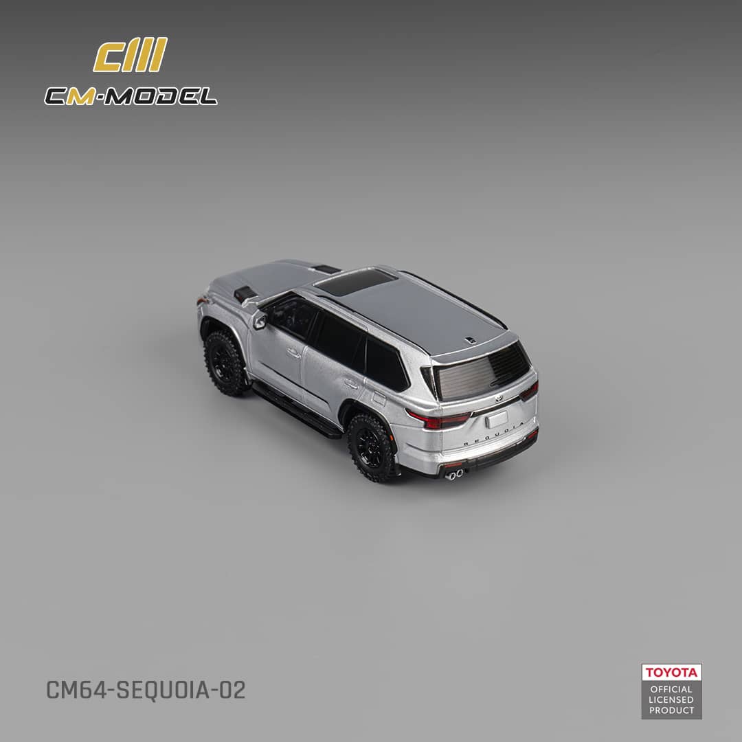 [ETA:  Nov 2025 ] CM Model 1/64 Toyota  Sequoia XK80 TRD Pro - Silver Grey