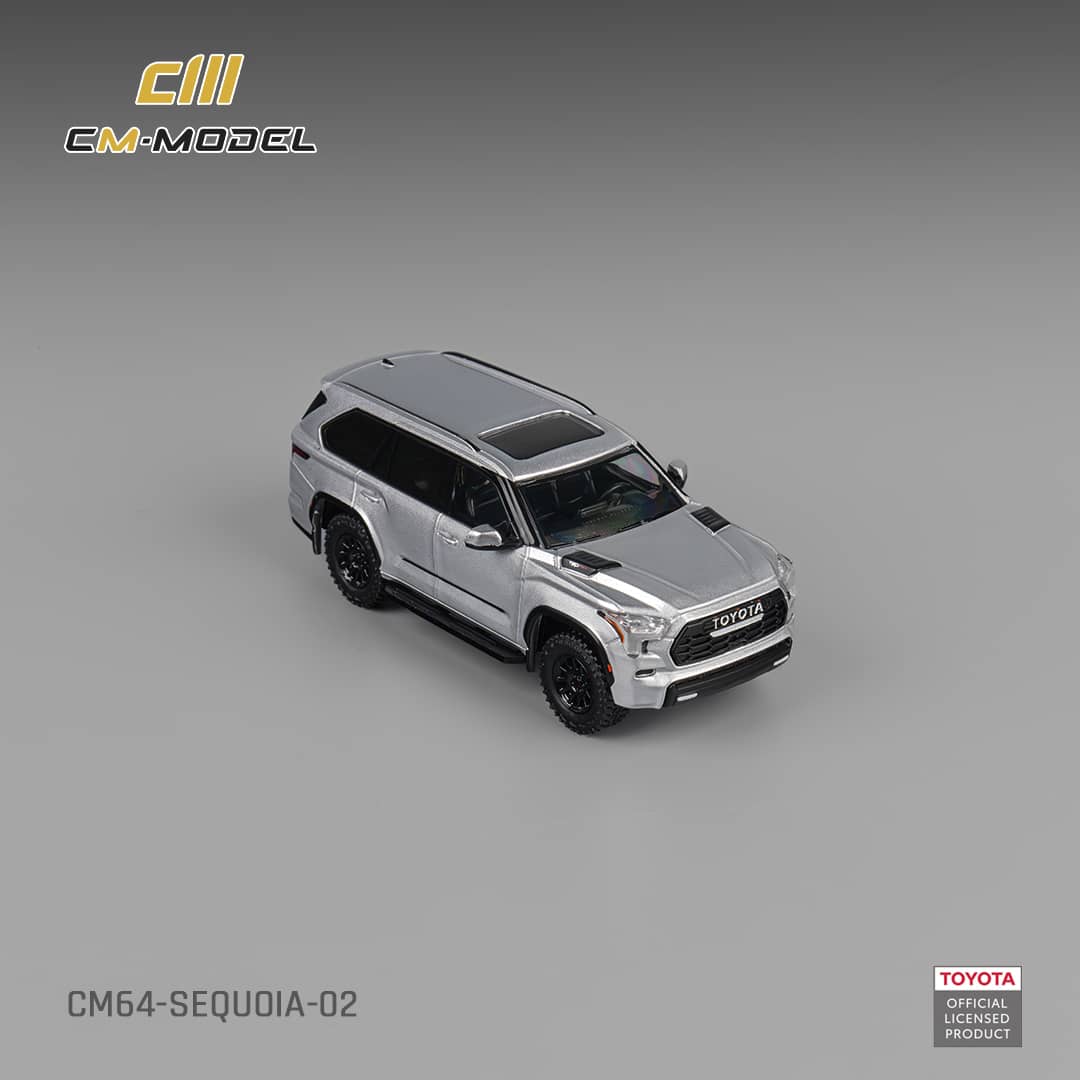 [ETA:  Nov 2025 ] CM Model 1/64 Toyota  Sequoia XK80 TRD Pro - Silver Grey