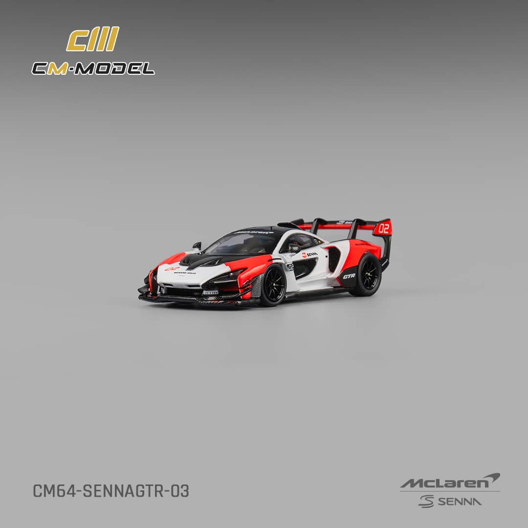 [ETA:  Nov 2025 ] CM Model 1/64 McLaren Senna GTR - White-Red Livery