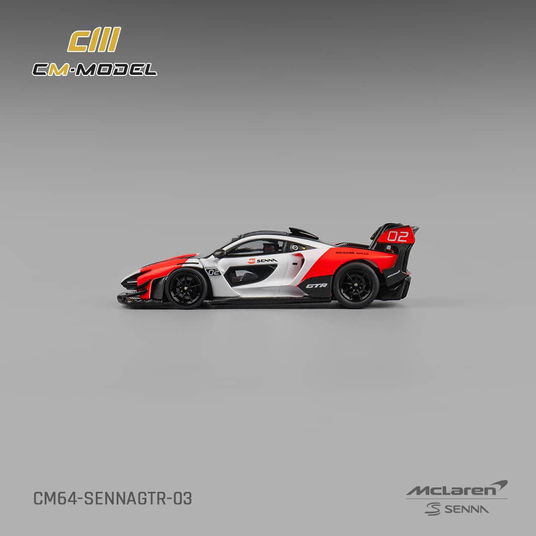 [ETA:  Nov 2025 ] CM Model 1/64 McLaren Senna GTR - White-Red Livery