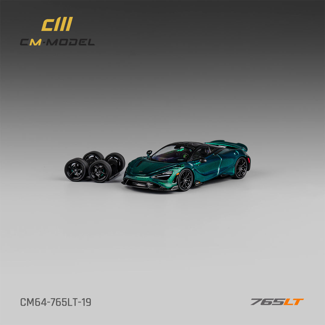 [ETA:  Nov 2025 ] CM Model 1/64 McLaren 765LT - Chrome Carbon Green