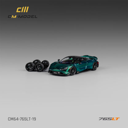 [ETA:  Nov 2025 ] CM Model 1/64 McLaren 765LT - Chrome Carbon Green