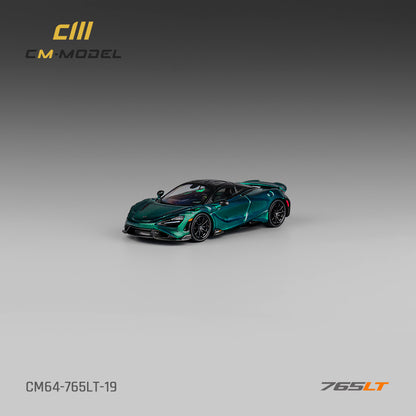 [ETA:  Nov 2025 ] CM Model 1/64 McLaren 765LT - Chrome Carbon Green