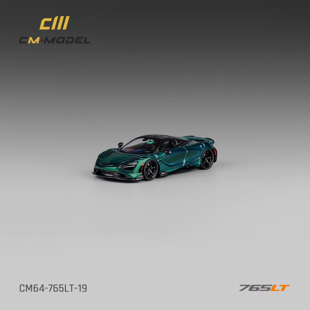 [ETA:  Nov 2025 ] CM Model 1/64 McLaren 765LT - Chrome Carbon Green