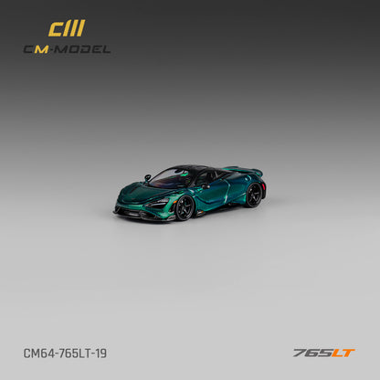 [ETA:  Nov 2025 ] CM Model 1/64 McLaren 765LT - Chrome Carbon Green