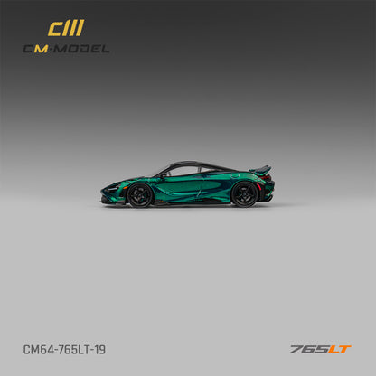 [ETA:  Nov 2025 ] CM Model 1/64 McLaren 765LT - Chrome Carbon Green