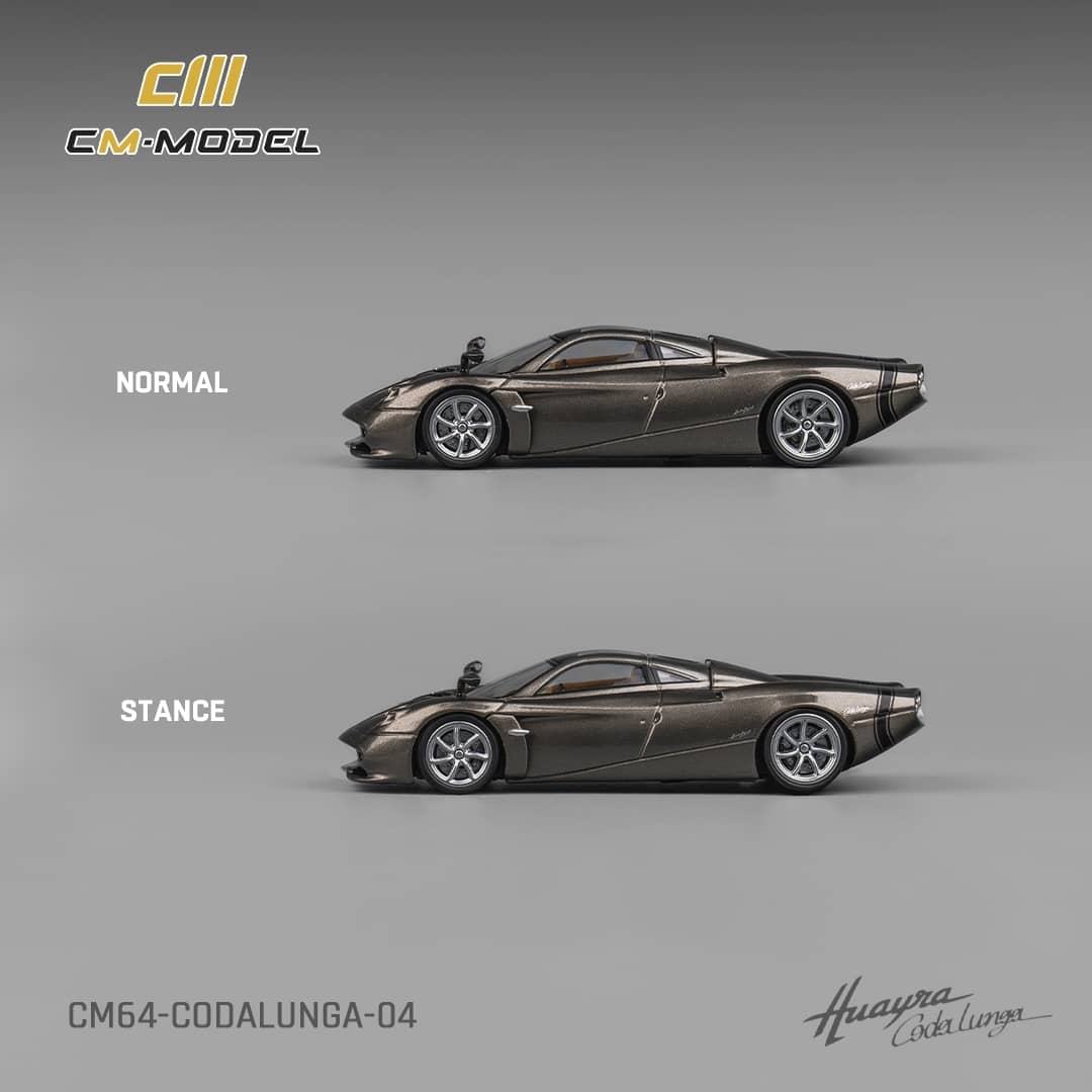 [ETA:  Nov 2025 ] CM Model 1/64 Pagani Huayra Codalunga Metallic Gun Grey