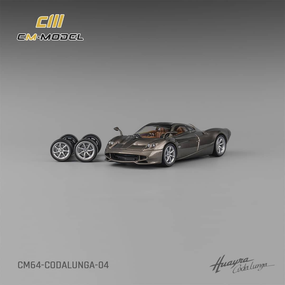 [ETA:  Nov 2025 ] CM Model 1/64 Pagani Huayra Codalunga Metallic Gun Grey