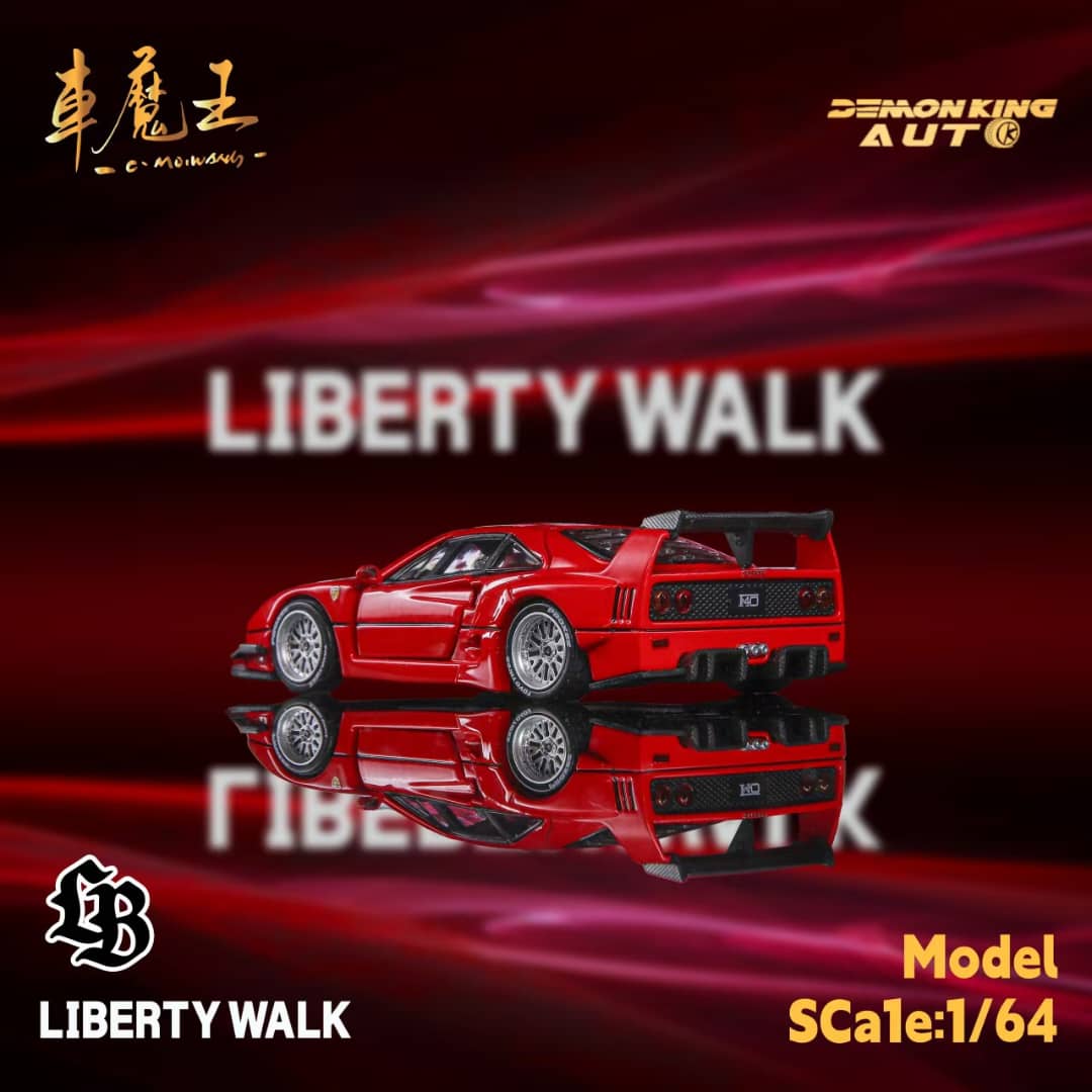 ETA: Sep 2025 ] Demon King Auto 1/64 F40 LB-Works Gull-Wing