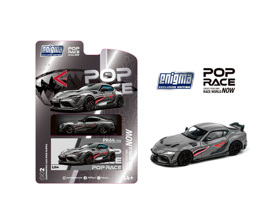 Enigma x Pop Race 1/64 GR Supra A90 Green Shark