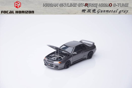 Focal Horizon 1/64 Nismo S-Tune Skyline GT-R R32 Gun Metal Grey