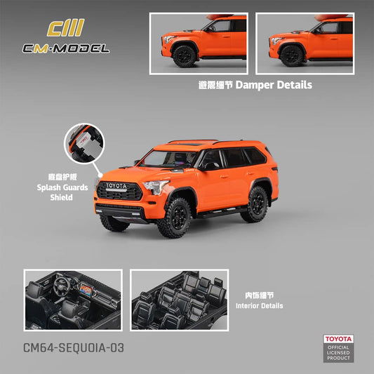 [ETA:  Dec 2025 ] CM Model 1/64 Toyota  Sequoia XK80 TRD Pro - Orange