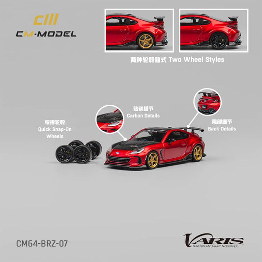 [ETA:  Dec 2025 ] CM Model 1/64 Subaru Varis BRZ Mk2 ZD8 Arising-1 Modified - Metallic Red