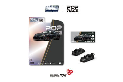 [ETA:  Feb 2026 ] Enigma x Pop Race 1/64 GR Supra A90 DarwinPRO 66G NWB - Midnight Black Color - Blister Card Version