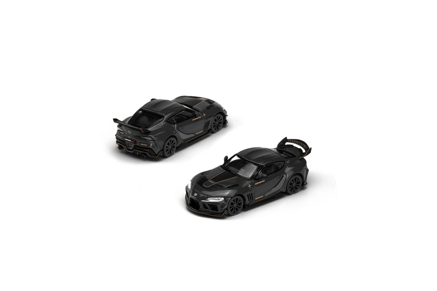 [ETA:  Feb 2026 ] Enigma x Pop Race 1/64 GR Supra A90 DarwinPRO 66G NWB - Midnight Black Color - Blister Card Version