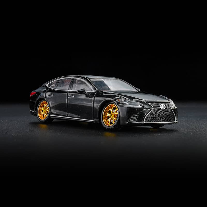 1/64 LEXUS LS500h 改 ブラック 新品 ENCHERY 1/64 レクサス Lexus LS500h A/Black : ブースト