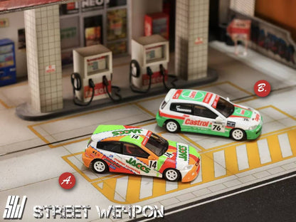 [ETA:  Nov 2025 ] Street Weapon 1/64 Civic EG6 - Jaccs 14#/Castrol 76# Livery