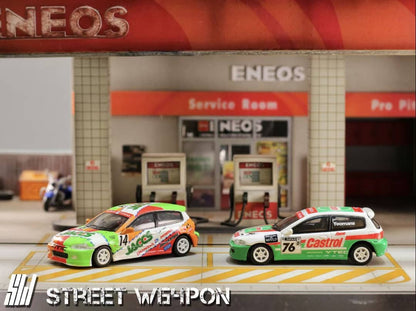 [ETA:  Nov 2025 ] Street Weapon 1/64 Civic EG6 - Jaccs 14#/Castrol 76# Livery