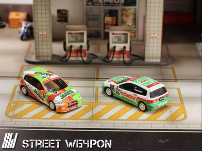 [ETA:  Nov 2025 ] Street Weapon 1/64 Civic EG6 - Jaccs 14#/Castrol 76# Livery