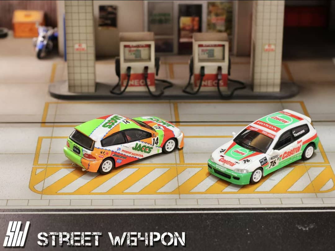 [ETA:  Nov 2025 ] Street Weapon 1/64 Civic EG6 - Jaccs 14#/Castrol 76# Livery