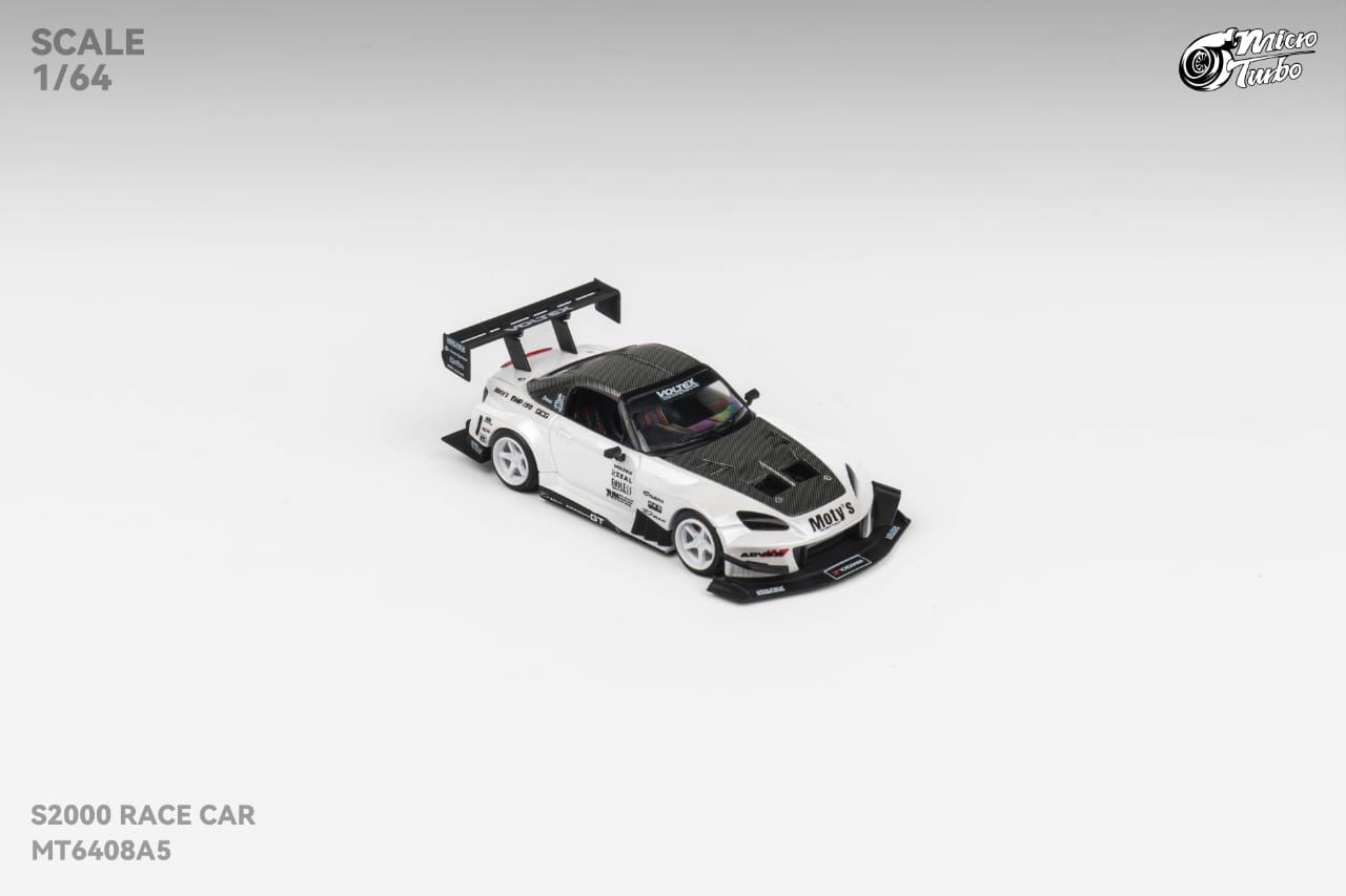 [ETA:  Oct 2025 ] MicroTurbo 1/64 S2000 Race Car White with Racing Stripes