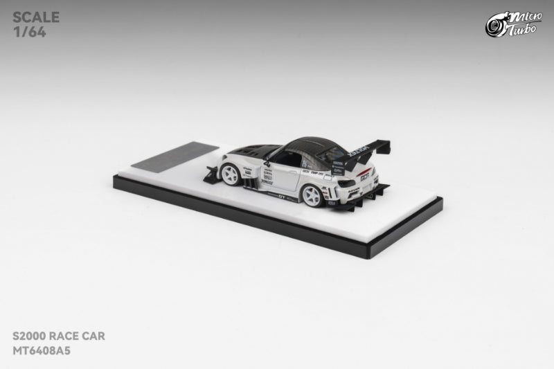 [ETA:  Oct 2025 ] MicroTurbo 1/64 S2000 Race Car White with Racing Stripes