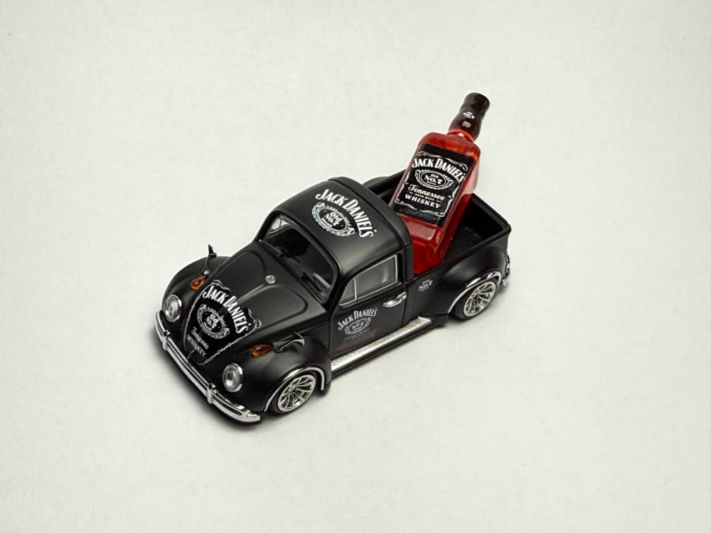 Liberty64 1/64 Beetle Pickup Rob3rt Design – Black Ice Diecast