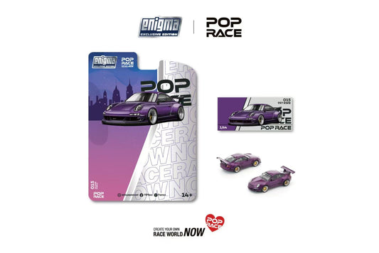 [ETA:  Feb 2026 ] Enigma x Pop Race 1/64 RWB997 GT Wing Purple Blister Card Version