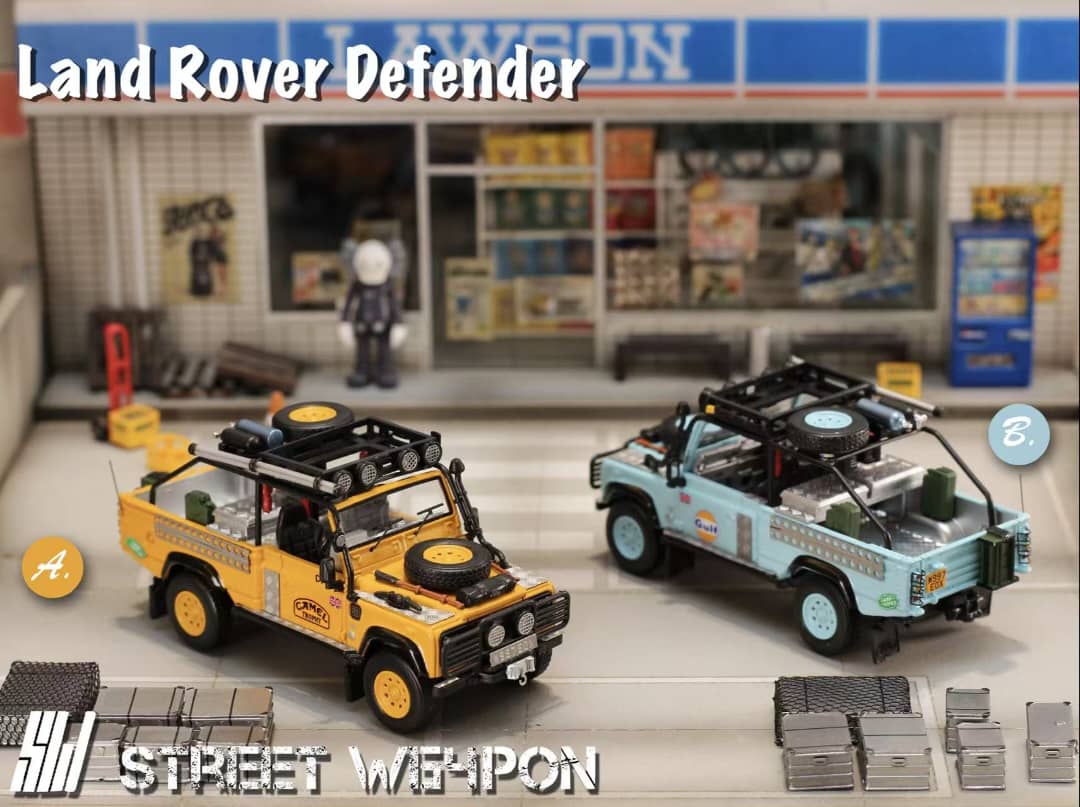 [ETA:  Oct 2025 ] Street Weapon 1/64 Tomb Raider Defender Pick Up -  Camel / Gulf