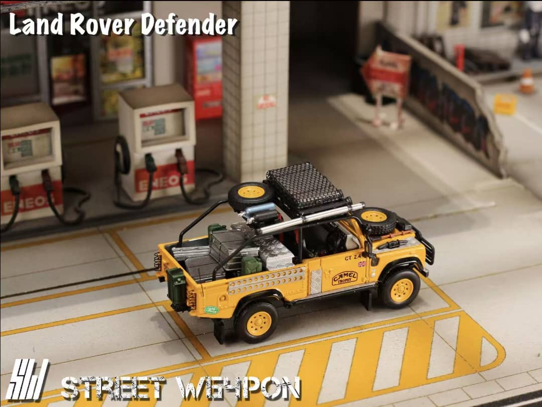 [ETA:  Oct 2025 ] Street Weapon 1/64 Tomb Raider Defender Pick Up -  Camel / Gulf