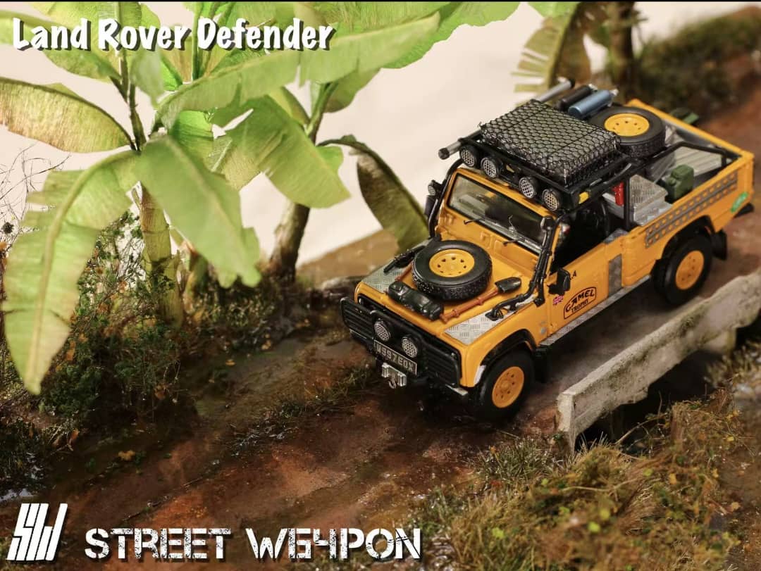 [ETA:  Oct 2025 ] Street Weapon 1/64 Tomb Raider Defender Pick Up -  Camel / Gulf