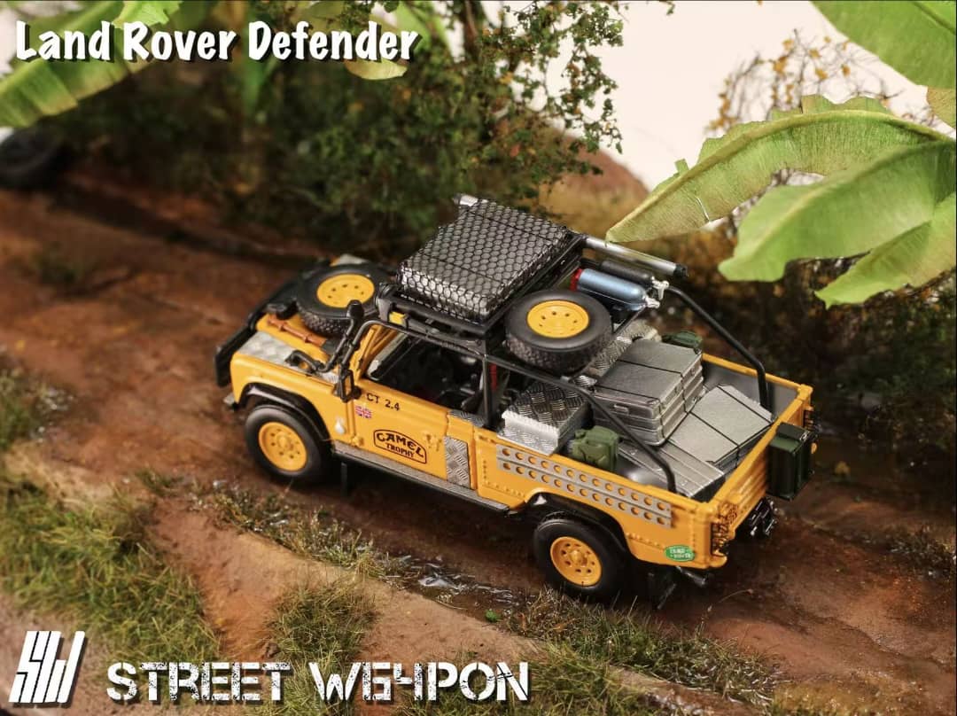 [ETA:  Oct 2025 ] Street Weapon 1/64 Tomb Raider Defender Pick Up -  Camel / Gulf