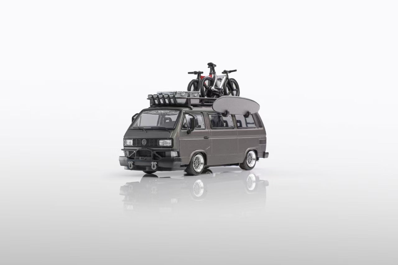 BSC Model x Mortal 1/64 VW Type 2 T3 (Carrera Bus B32) Lowride  With BBS Rim - 2025 Beijing HEC Event Car