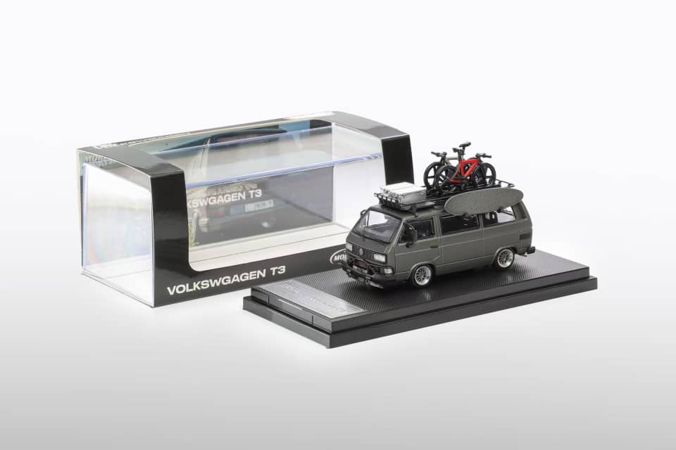 BSC Model x Mortal 1/64 VW Type 2 T3 (Carrera Bus B32) Lowride  With BBS Rim - 2025 Beijing HEC Event Car