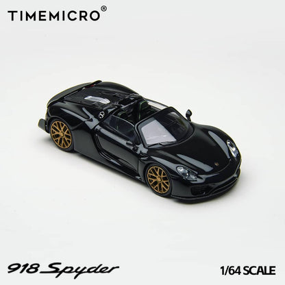 [ETA:  Nov 2025 ] Time Model 1/64 918 Spyder - Black with Gold Rims